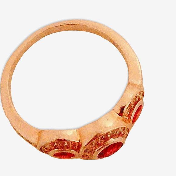 14k diamond and ruby ring Halo Ring size 8 amazing quality genuine stones - Picture 2 of 2